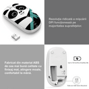 Mouse wireless cu butoane silențioase Super TOUCH, panda - 