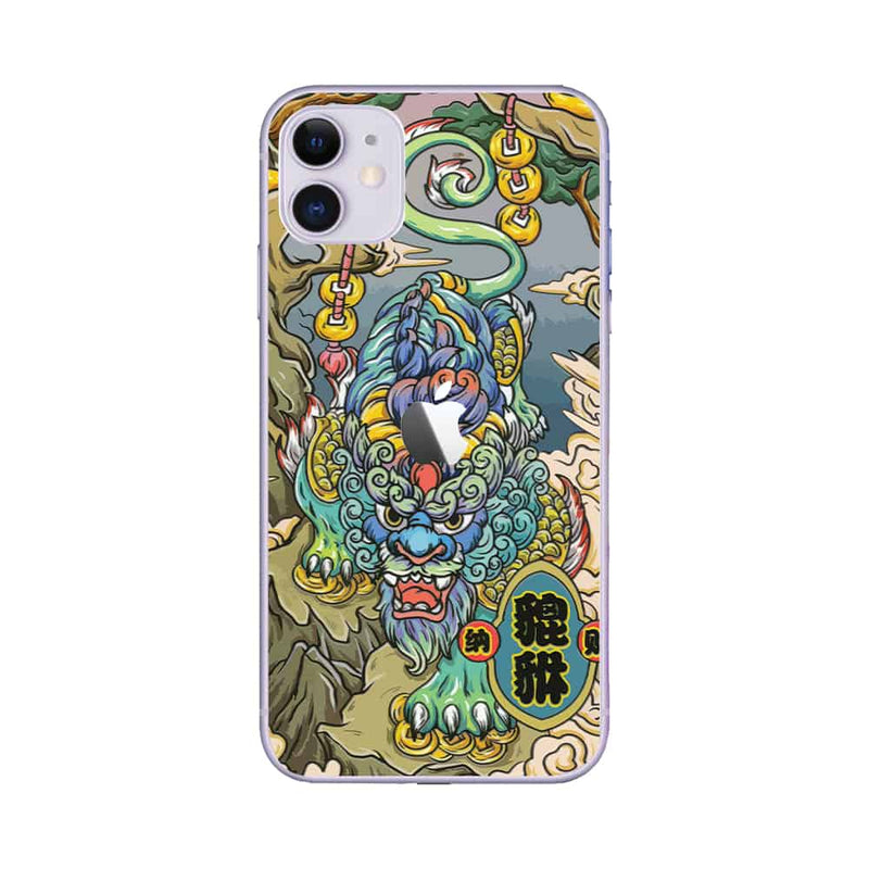 Skin iPhone 11 Super TOUCH, Green Dragon - 