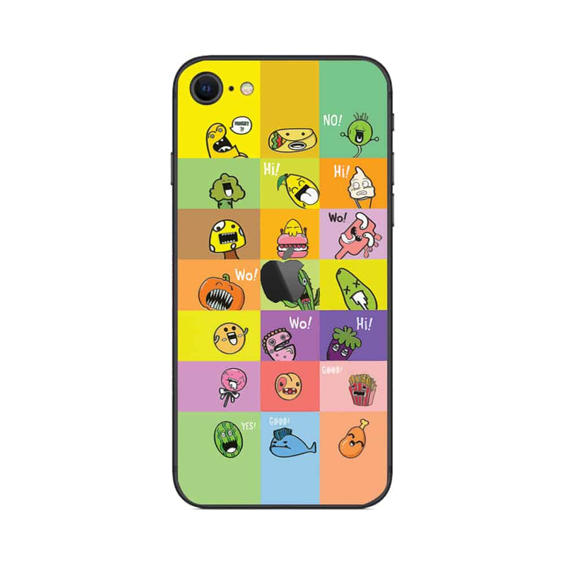 Skin iPhone SE 2020 Super TOUCH, Mini Characters - 