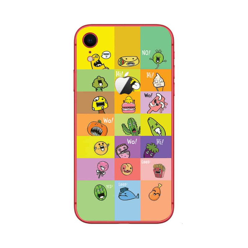 Skin iPhone XR Super TOUCH, Mini Characters - 