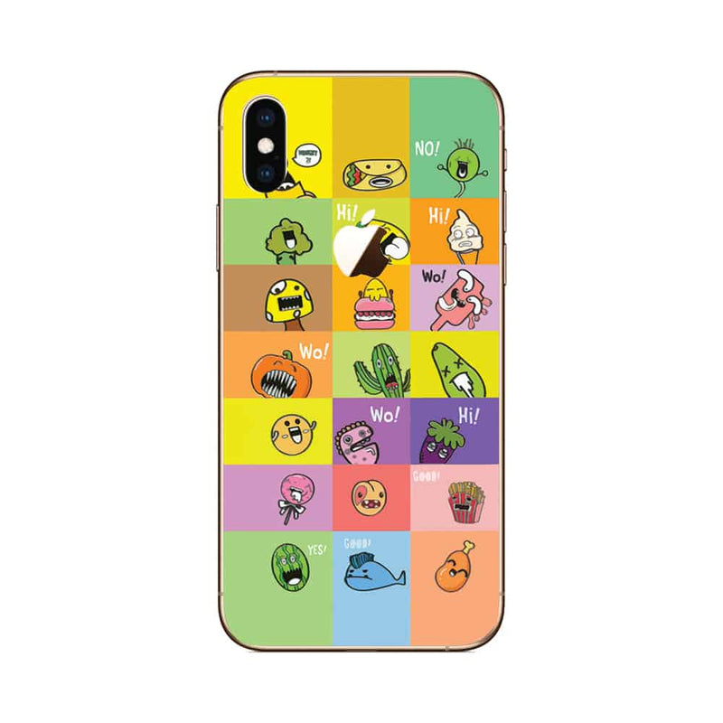 Skin iPhone XS Super TOUCH, Mini Characters - 