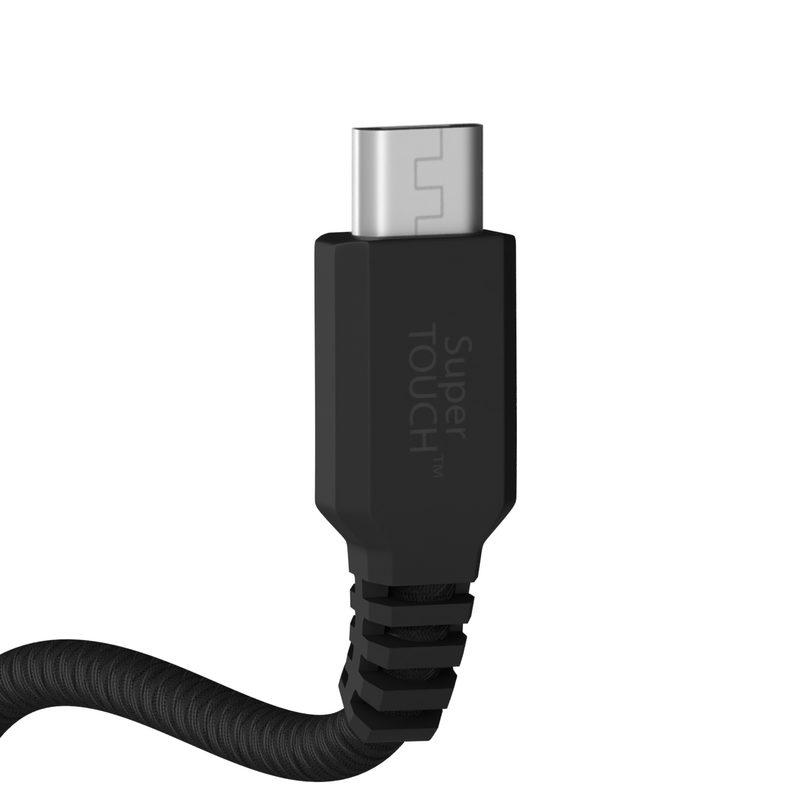 Cablu Micro USB de 1.5 m Fast Charge Super TOUCH, negru - 