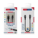 Cablu Micro USB de 1.5 m Fast Charge Super TOUCH, negru - 