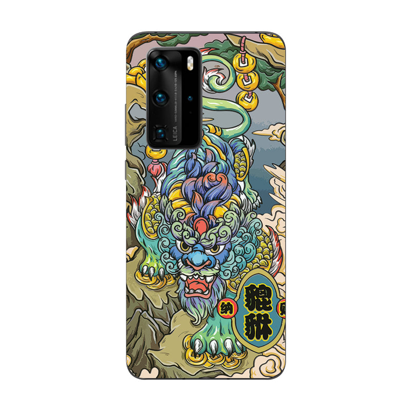 Skin Huawei Super TOUCH, Green Dragon - 