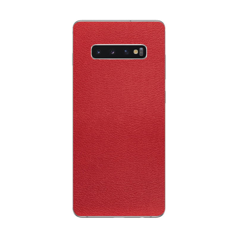 Skin Samsung Super TOUCH, Red Leather Texture